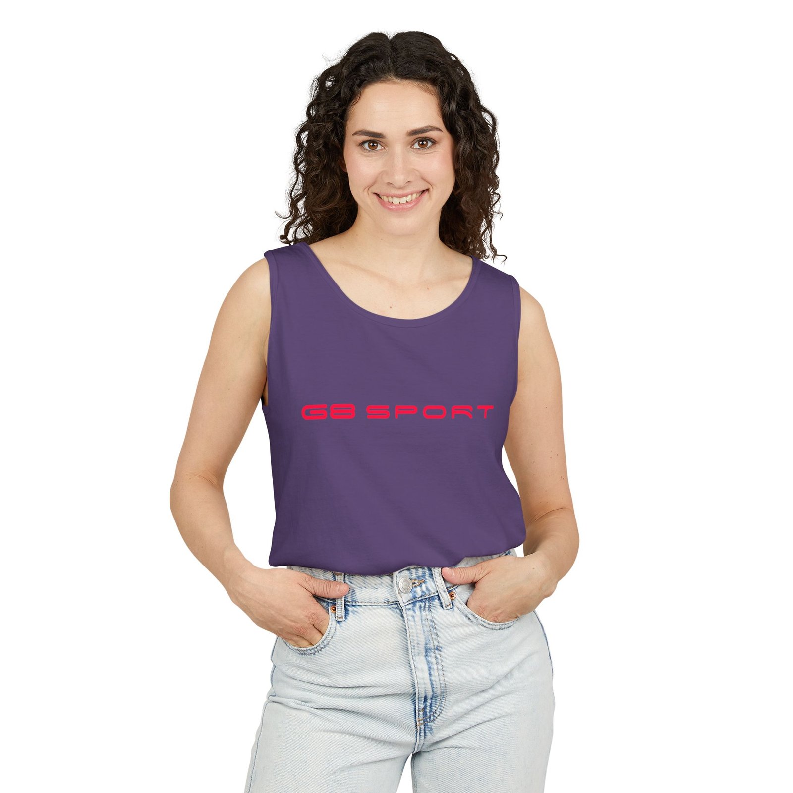 Grand Sport Unisex Garment-Dyed Tank Top - Casual Summer Wear with G8 Sport - Image 43