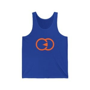Casual Statement Unisex Jersey Tank - Bold Orange Design with G8 Sport