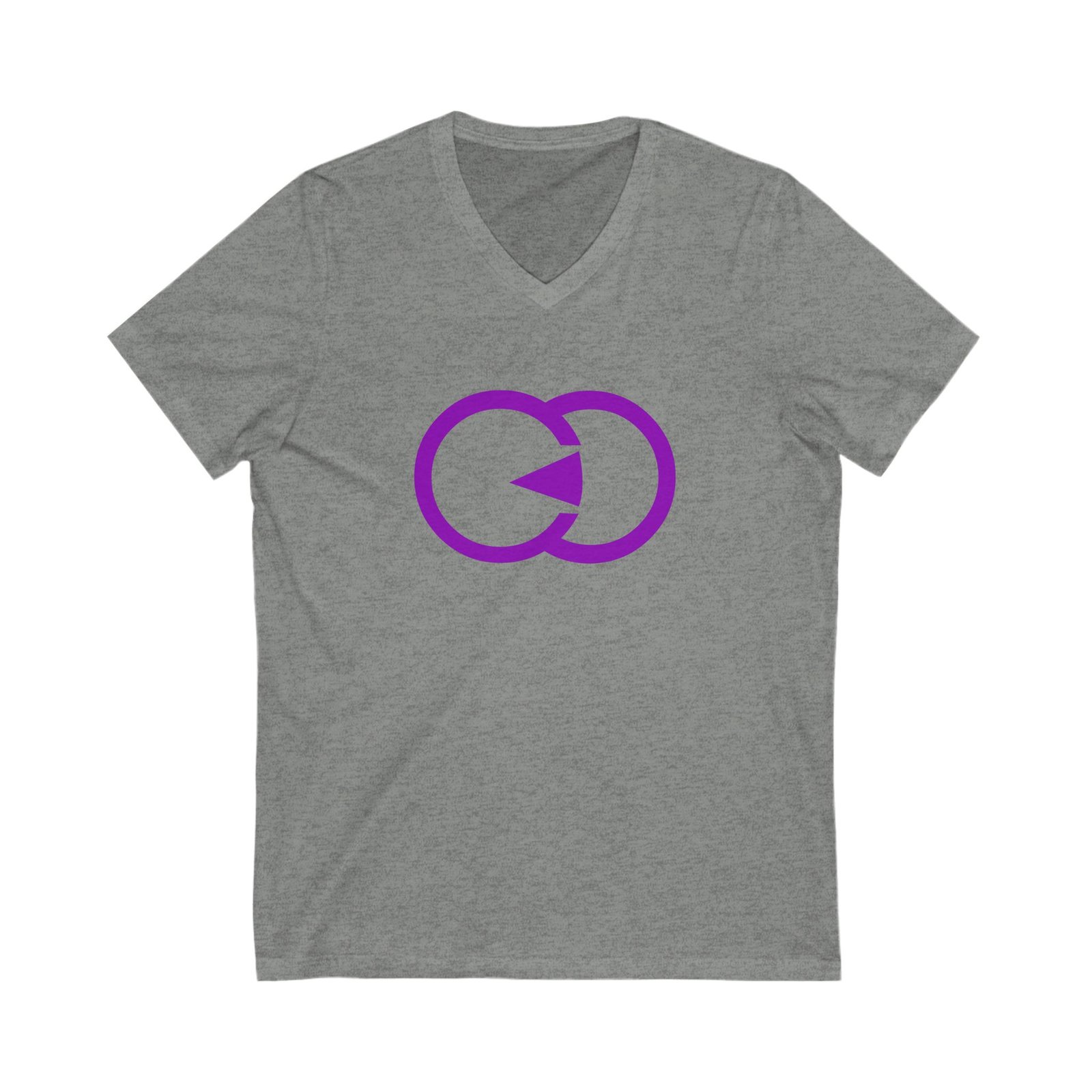 Unisex V-Neck Tee with Purple Interlocking Design - Casual Comfort for Everyday Wear With G8 Sport - Image 7
