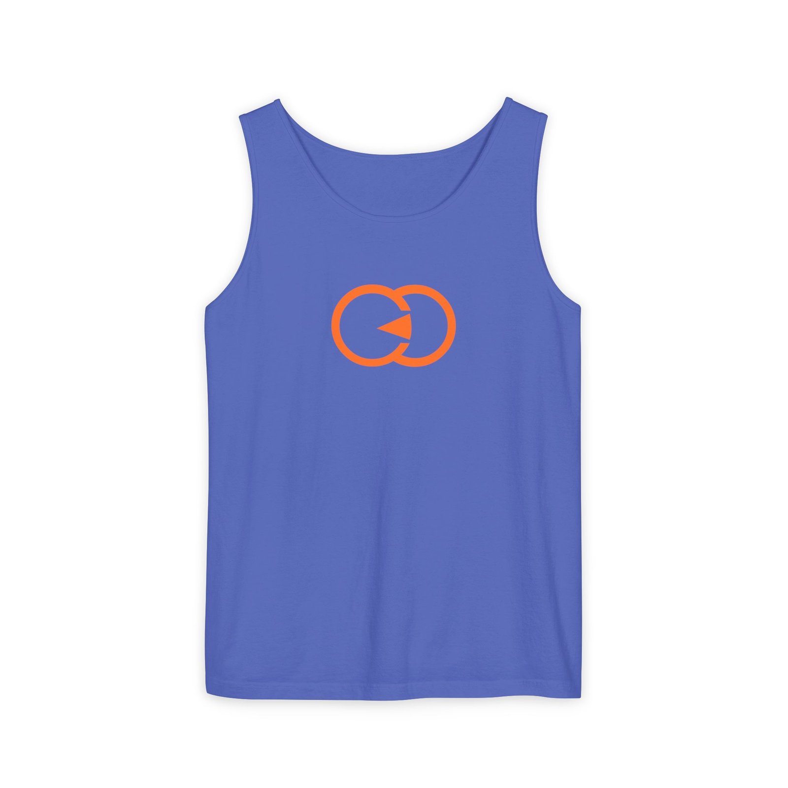 Unisex Garment-Dyed Tank Top with Orange Graphic - Casual Summer Wear with G8 Sport - Image 26